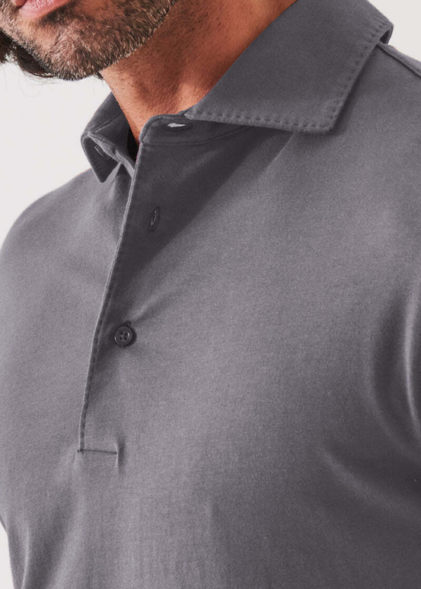 Men's ls iconic polo - Grey - Image 3
