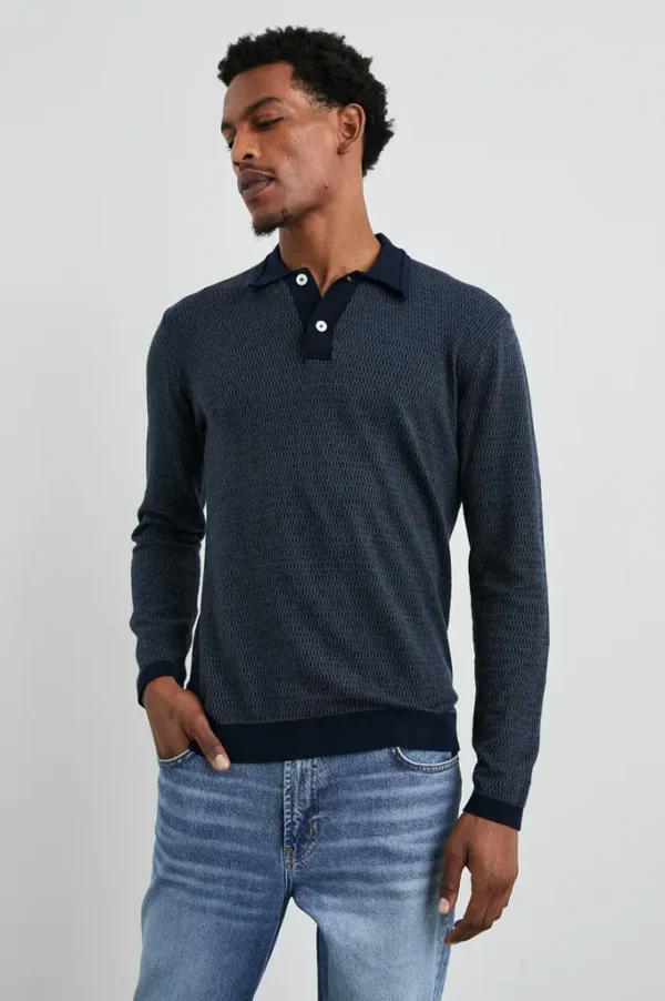 Rails Men's Greenwich light sweater - Navy