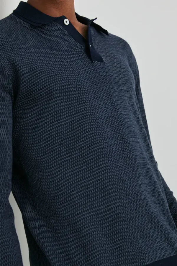 Rails Men's Greenwich light sweater - Navy - Image 2